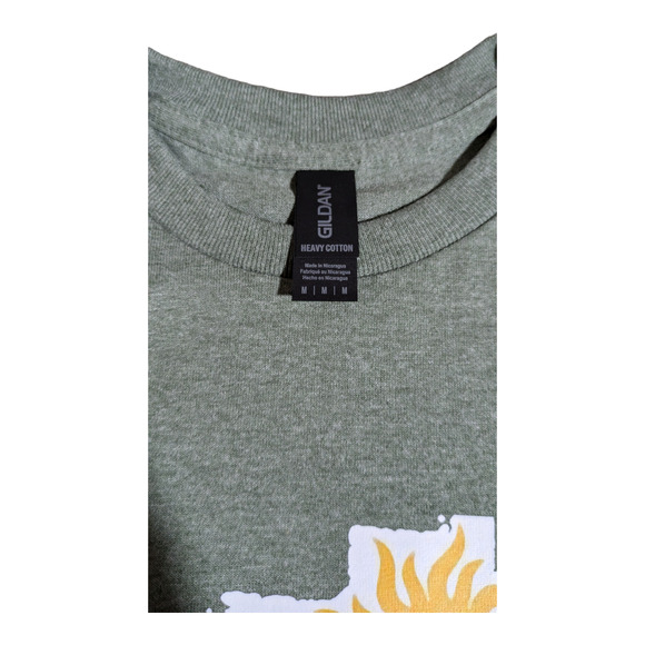 Hello Sunshine -Van on Beach - Green Graphic T-Shirt - Size M - NWOT Summer Fun - Picture 6 of 7